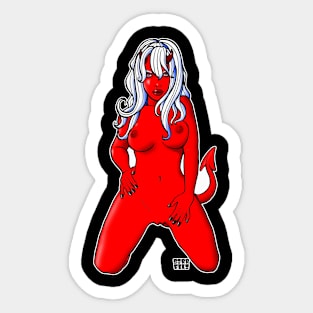 Come Hither Demon Girl Sticker